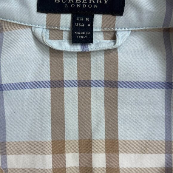 Burberry London Sleeveless Shirt Dress in Iconic Nova Check - Picture 3 of 4